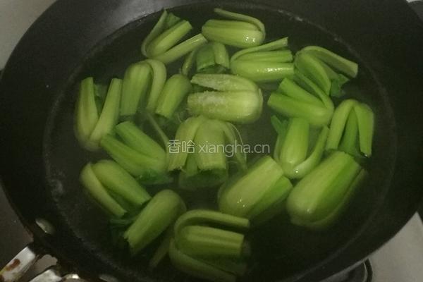 香菇青菜的做法图解3