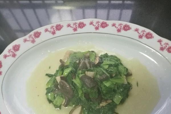 香菇青菜的做法图解7