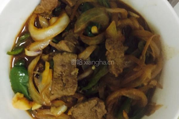 洋葱炒猪肝的做法图解8