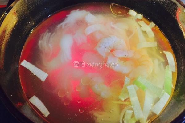 虾仁魔芋结汤的做法图解8