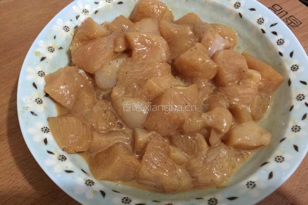 菠萝鸡丁的做法图解3