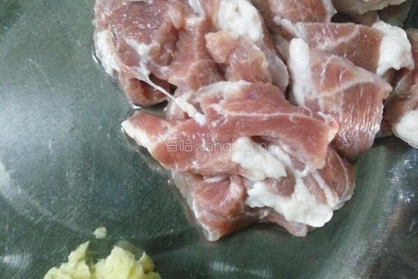 鲜茶树菇炒肉的做法图解3