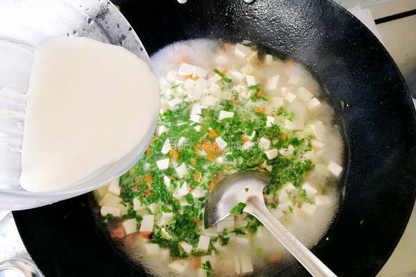 青菜豆腐羹的做法图解7