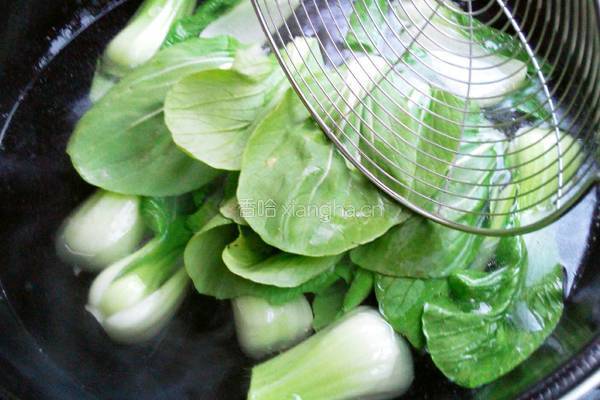 肉末香菇油菜的做法图解6