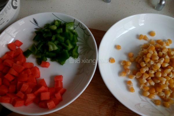菠萝鸡肉炒饭的做法图解6