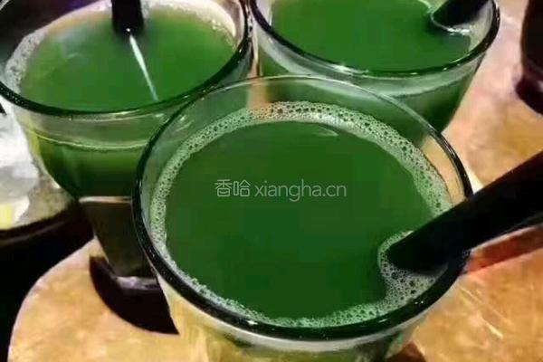 青汁馒头的做法图解2