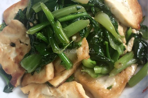 小青菜烧豆腐的做法图解5