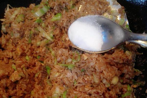 酱油炒饭的做法图解10