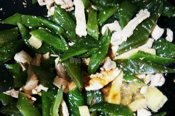 海波菜炒肉的做法图解6