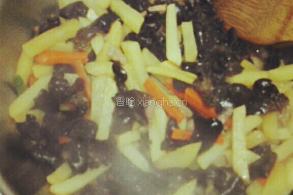 素炒三宝的做法图解6