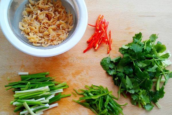 虾皮老虎菜的做法图解2