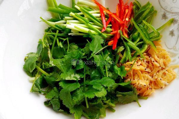 虾皮老虎菜的做法图解3