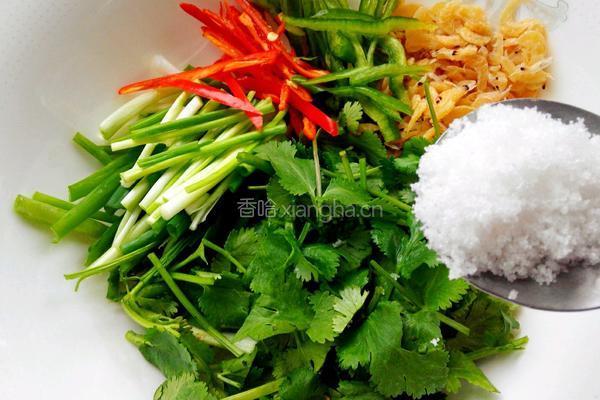 虾皮老虎菜的做法图解4