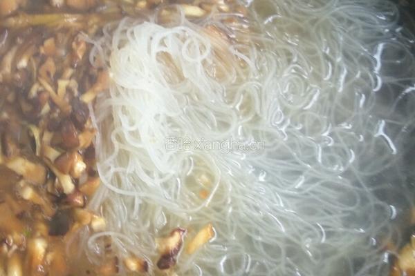 香菇油菜素米粉的做法图解8