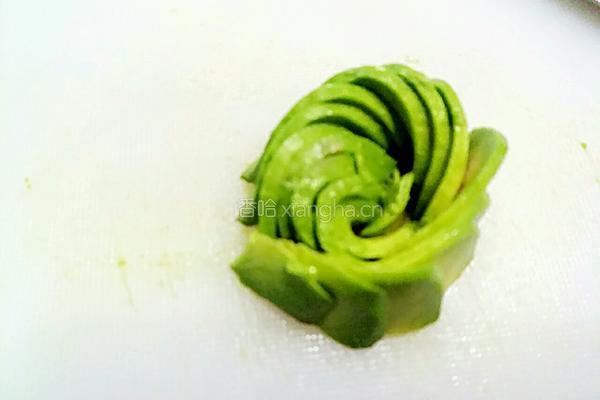 牛油果玫瑰花#甜点的做法图解9