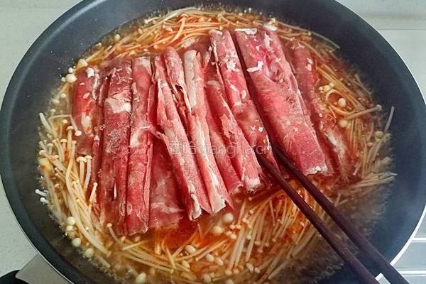 肥牛金针菇的做法图解8
