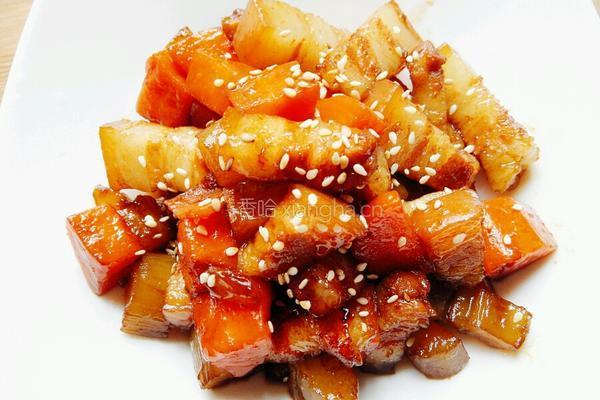 胡萝卜红烧肉的做法图解13