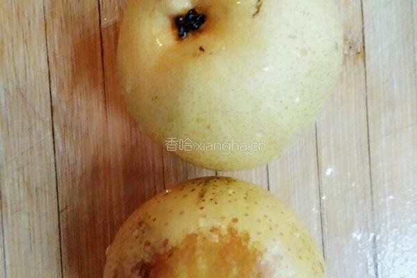 冰糖安梨汁的做法图解1