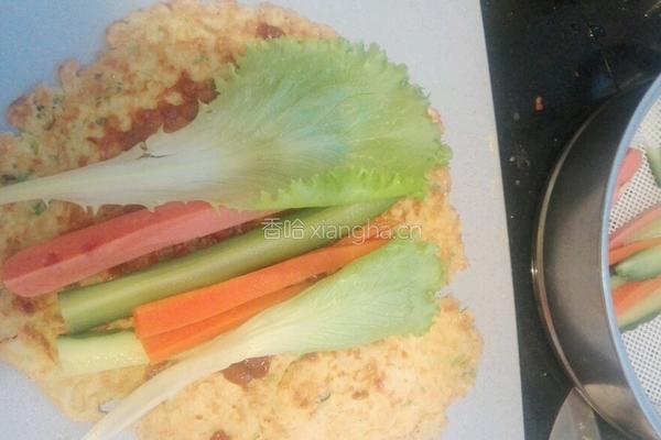 家庭版鸡蛋卷饼的做法图解6