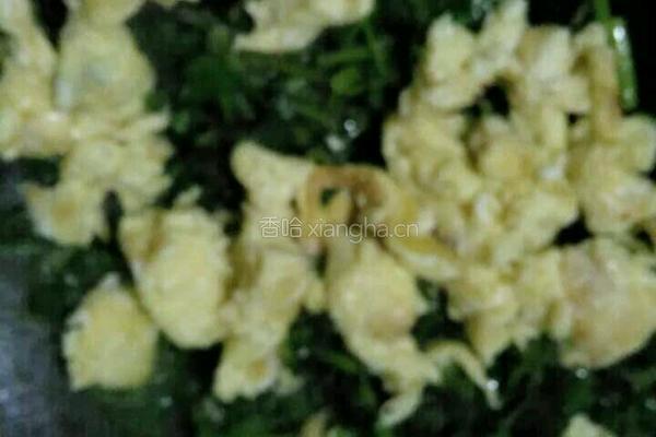 香菜炒鸡蛋的做法图解6