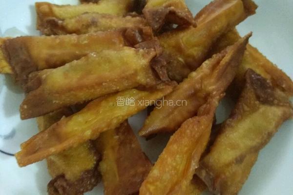 香酥香蕉馄饨的做法图解9