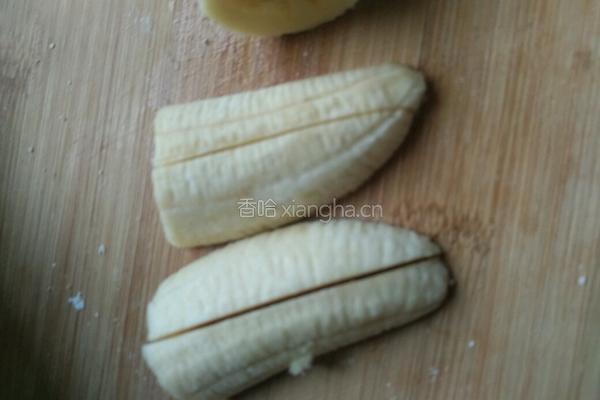 香酥香蕉馄饨的做法图解2