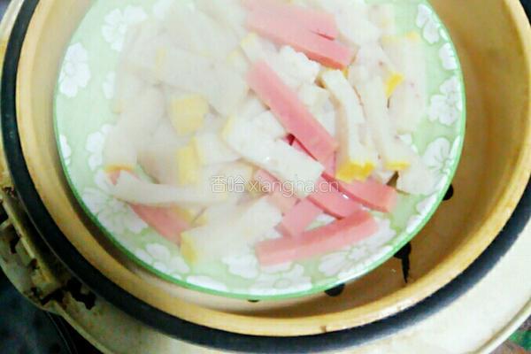 炒鱼糕的做法图解7