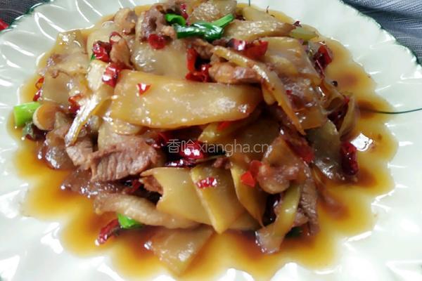 窝笋炒肉的做法图解7