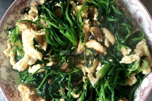 菠菜炒鸡蛋的做法图解5