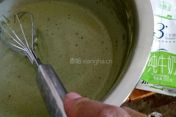 抹茶芒果千层的做法图解4
