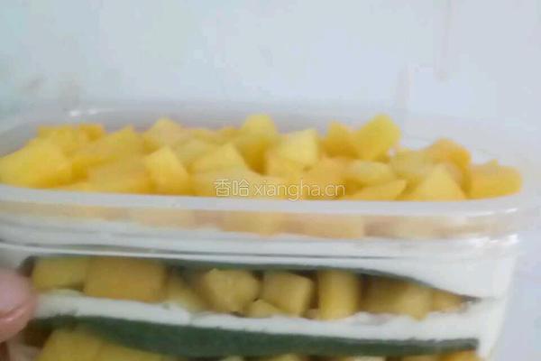 抹茶芒果千层的做法图解9