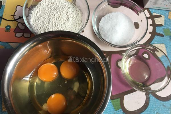 6寸海绵蛋糕的做法图解1