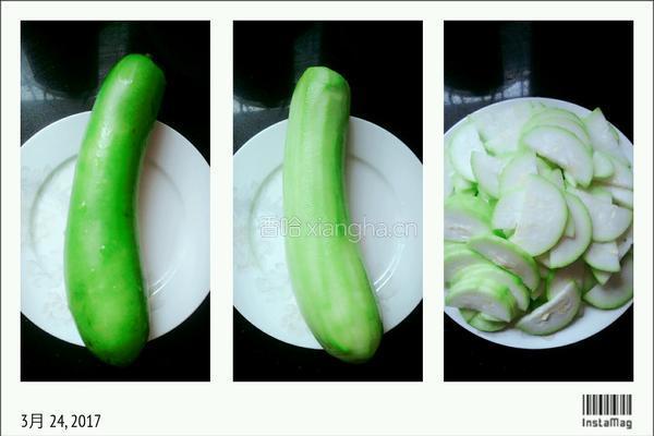 小水瓜肉丝的做法图解1