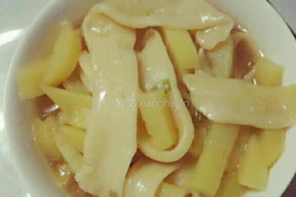 土豆抻面的做法图解7