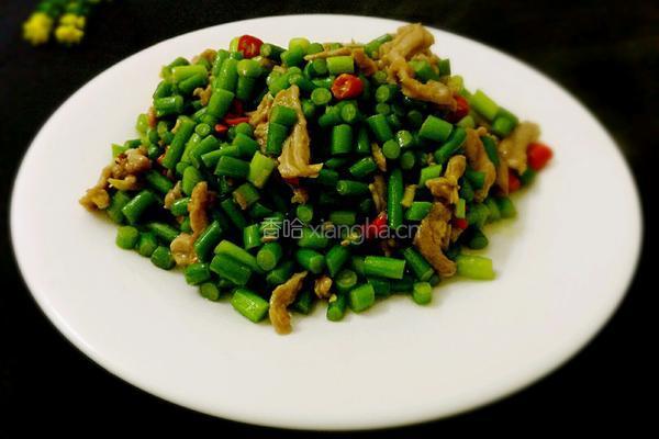 蒜苔炒肉的做法图解7