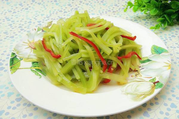 葱油莴笋丝的做法图解9