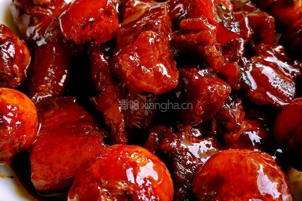 虎皮蛋红烧肉的做法图解12