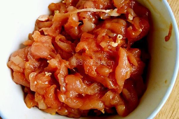 香芹炒肉的做法图解4