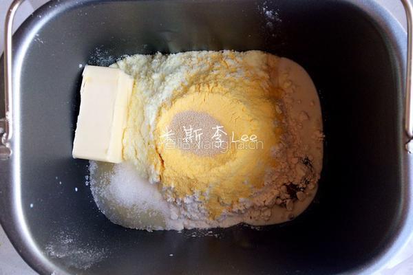 面包机玉米提子吐司的做法图解1