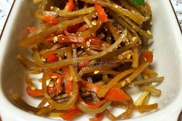 和风牛蒡料理的做法图解1