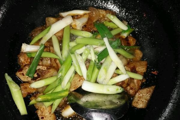 蒜苗回锅肉的做法图解8