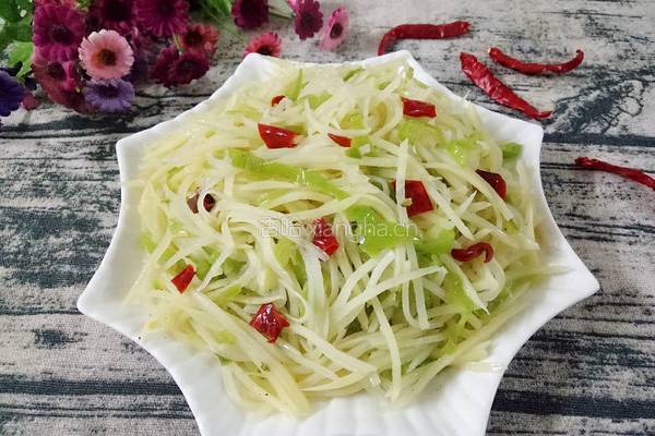 酸辣土豆丝的做法图解2