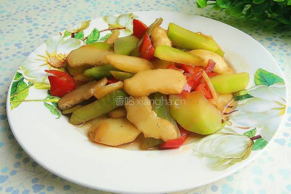 莴笋荸荠片的做法图解8