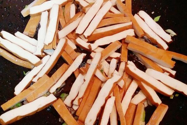 香干炒蒜苔的做法图解7