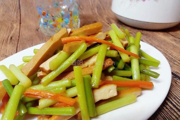 香干炒蒜苔的做法图解12