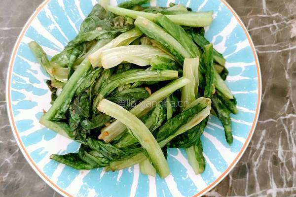 蒜蓉油麦菜的做法图解4