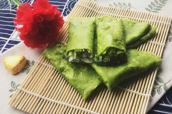 土豆丝菠菜煎饼的做法图解7