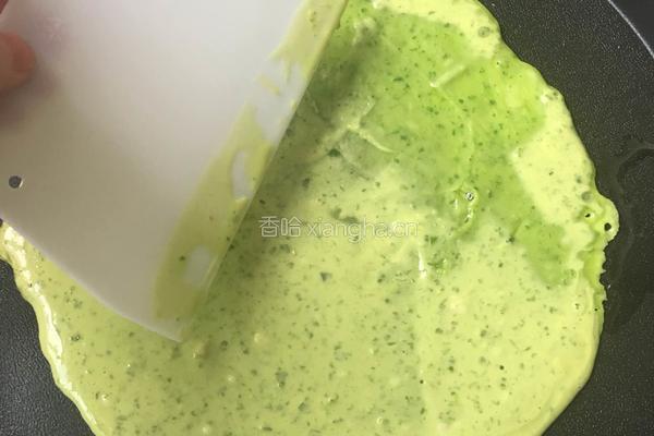 土豆丝菠菜煎饼的做法图解4