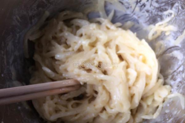 椒盐青椒萝卜饼的做法图解8