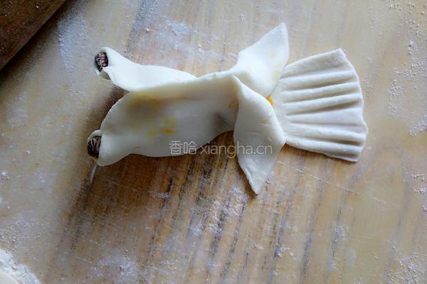 南瓜蜜豆烫面包的做法图解12